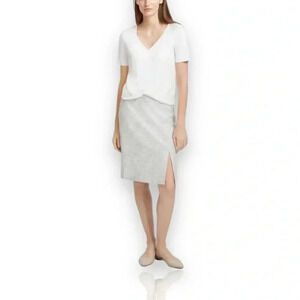 Club Monaco 00 Midi Twill Skirt